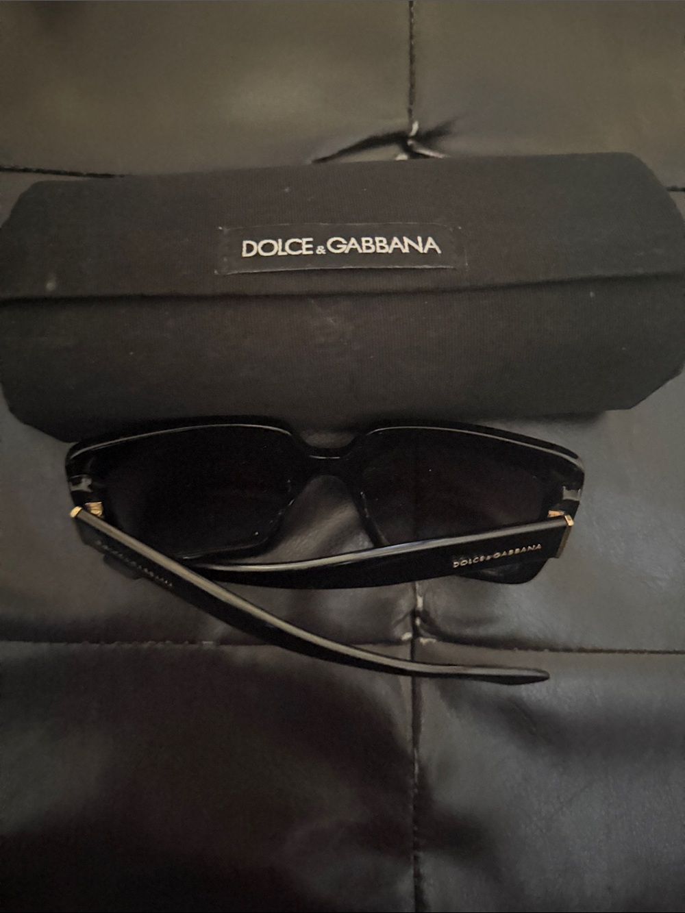 Dolce & Gabbana Black Sunglasses with Branded Case